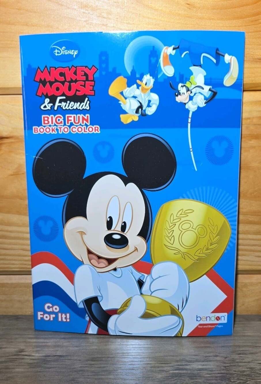 Disney Mickey Mouse & Friends- Big Fun Book to Color - 'Go For It': 80 Pages